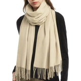 Women's Scarf Shawls and Wraps for Evening Dress Bridesmaid Wedding Bridal Winter Scarves Beige