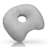 Ear Piercing Pillow with an Hole for Side Sleeper Gray