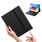 Keyboard Case with Touchpad and 7 Color Backlight Compatible With iPad 10th and 11th Gen Black