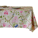 Table Cloth Waterproof Tablecloth Oil Proof Spill Proof Cloth for Dining Camping Pink