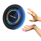 Light Up Flying Disc Rechargeable 50 LEDs Lighting Flying Toy for Patio Lawn Outdoor Games Blue