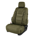 Tactical Seat Cover for Trucks Front Auto with Storage Pockets Army Green