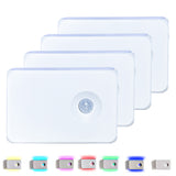 4Pcs Motion Sensor Night Lights for Stairs Indoor Hallway Stairway Bathroom RGB