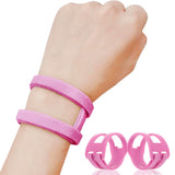 2PCS Wrist Band Ulnar Fix Sports Yoga Pink
