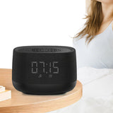 White Noise Sound Machine With Alarm Clock And Breathing Light - Black