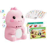 English Learning Touch Pen Dinosaur with 600 Word Cards Stickers USB Pink