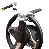 Foldable Car Vehicle Steering Wheel Anti-Theft Devices Security Lock Heavy Duty Silver White