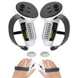 Silicone Controller Grips Cover VR Accessories Compatible with Meta Quest 3/Meta Quest 3S White