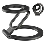 Removable Magnetic Ring Holder & Phone Grip for iPhone 12–16 Series Black