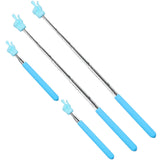 4Pcs Telescopic Teachers Pointer Extendable Hand Pointer Finger Pointer Stick Blue