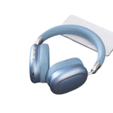 Bluetooth 5.3 Wireless Headphones Stereo Earphones Over Ear Headset Blue