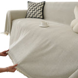 Sofa Towels Couch Throw Cover Blanket Lounge Slipcover Protector Decor Beige