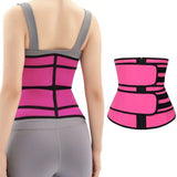 Sweat Waist Trainer for Women – Sauna Sweat Belt Slim Body Shaper Corset Magenta