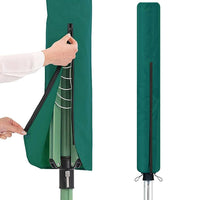 Waterproof Rotary Airer Cover – Clothesline Dryer Shield with Zipper Dark Green