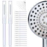 Multiplesize Shower Head Cleaner Tool, Shower Head Cleaning Brushes Set for Bathroom White