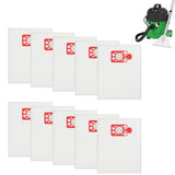 10 PCS Vacuum Dust Bags Compatible with Numatic Henry Hetty Harry HVR200 Red