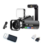 4K 64MP Camcorder 28X Digital Zoom Vlogging Camera for YouTube Style 3