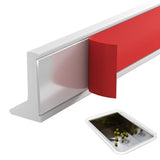 3m Shower Threshold Water Dam Guard Self Adhesive Silicone Waterproof Barrier White