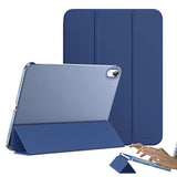 Tri-Fold Smart Cover Auto Wake Sleep Compatible Case for iPad 10th 11th Gen A16 Dark Blue
