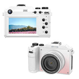 8K Digital Camera 18X Zoom Dual Lens Camera for for Video White