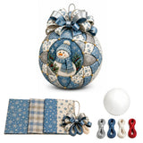 Christmas Patchwork Ball DIY Craft Kit for Adults Ornaments Style 2