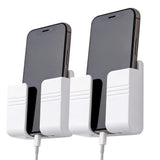 2PCS Wall Phone Holder for Dorm Room & Apartment Essentials Travel Trailer White
