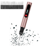Electric Engraver Pen with 30 Bits & 3 Adjustable Speeds for Metal Wood Glass Pink