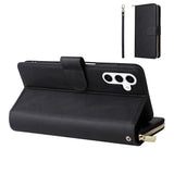 Leather Wallet Flip Case Compatible With Samsung S26 Series Black