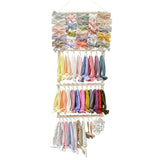Headband and Hair Bow Organizer for Girls Bow Hanger for Hair Accessories Natural Wood