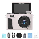 8K Digital Camera with Flip Screen WIFI Remote Control for Photography Light Pink