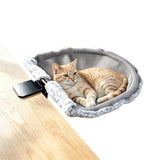 Reversible Cat Hammock for Desk with Steel Frame Gray Style 2