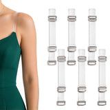 3 Pairs Adjustable Detachable Bra Shoulder Straps Clear TPU Style 2