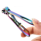 Large Opening Nail Clippers Cutter Trimmer Manicure Scissors For Thick Nails Multi Color Titanium