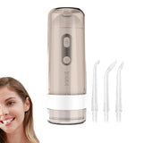 Electric Water Flosser Cordless Oral Irrigator with Removable Water Tank for Home Travel Gray