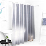 PEVA Shower Curtain Liner Heavy Liner 180x180cm with Rustproof Grommets and Hooks Style 3