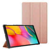 PU Leather Trifold Stand Case Compatible With Fire HD 10 2021 2023 Rose Gold