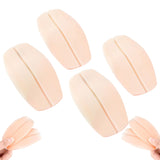 4 Pairs of Silicone Under Bra Strap Pads Cushions Holder Non-slip Soft Shoulder Pads Nude