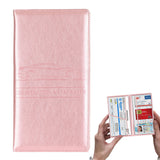 Car Registration and Insurance Card Holder Vehicle License Document Organizer Rose Gold