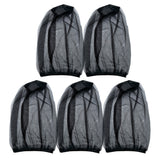 5PCS Mosquito Head Net Bug Hat for Camping Hiking Fishing and Gardening Black