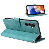 RFID Protective Flip Wallet Case Compatible with Samsung A17 A37 and A57 Aqua Green