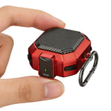 Protective Case Compatible With Samsung Galaxy Buds 4 and 4 Pro Shockproof Earbuds Case Cover with Lock Clip Red