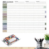 2027 Yearly Wall Calendar for Home Office and School Use Style 1