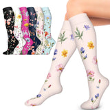 6 Pairs Women’s High Stretch Long Socks for Sports & Casual Style 1