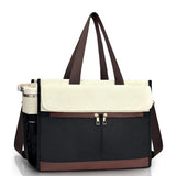 Insulated Lunch Tote Bag with Compartment Perfect for Travel and Leisure Beige
