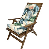 Indoor/Outdoor Rocking Chair Cushion Water Resistant Outdoor Seat Pad with Ties Hawaiian
