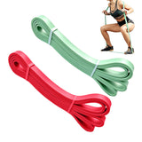 2 PCS Fitness Yoga Elastic Resistance Strap Strength Training Power Band