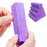 10Pcs 150 Grit Acrylic Nails Gel Polish Nails for Acrylic and Gel Nails Purple
