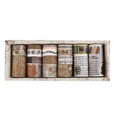 18 Rolls Vintage Washi Tape Set Writable for Scrapbooking Style 2
