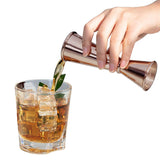 Stainless Steel Double Jigger 30ml 60ml Cocktail Bar Measuring Cup for Bartending Rose Gold