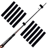 Fishing Rod Straps 10PCS Clips for Casting Spinning Fly Rod Black